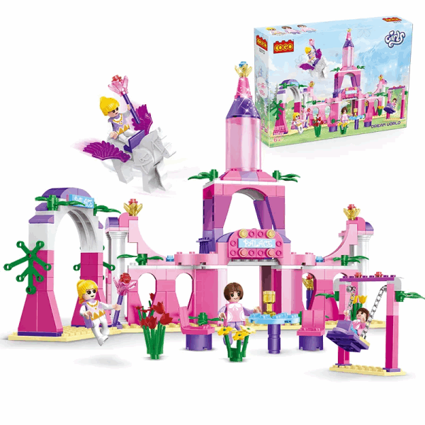 COGO Lego constructors Constructor castle with swing and horse 346 pcs |COGO